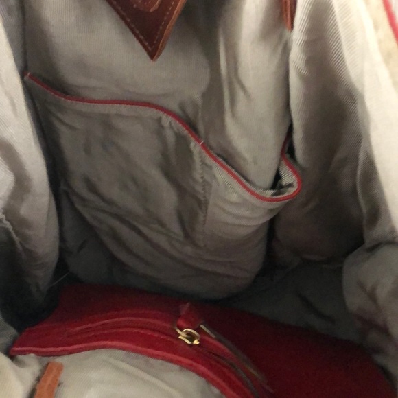 Red leather sondra Roberts bag - Picture 6 of 6